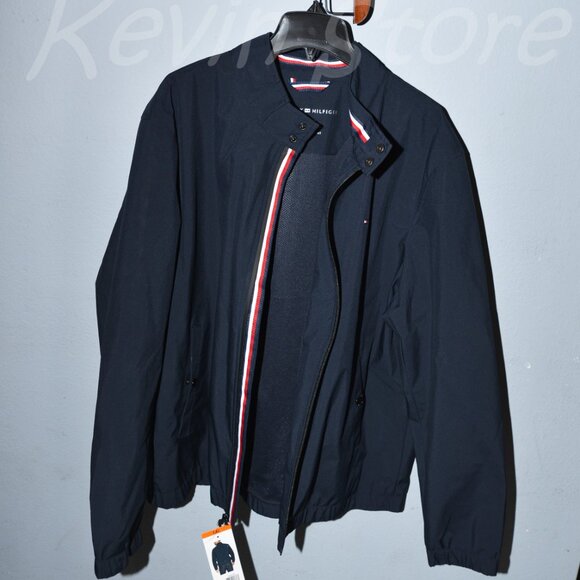 Tommy Hilfiger Men's Bomber Jacket-Blue -XXL - Picture 4 of 12